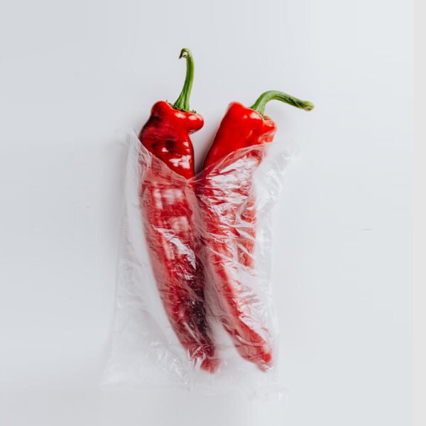 Chiles rojos seleccionados a mano